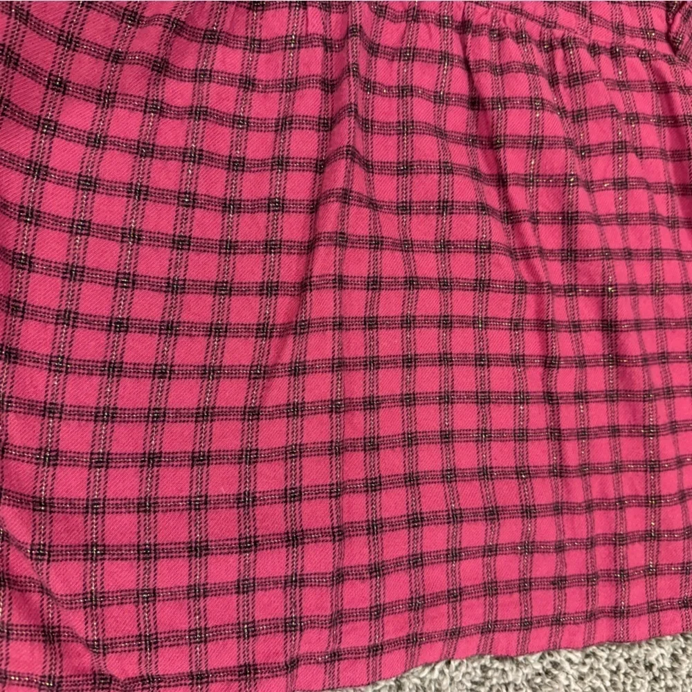 5/$25 GAP girls plaid shirt, size medium 8-9